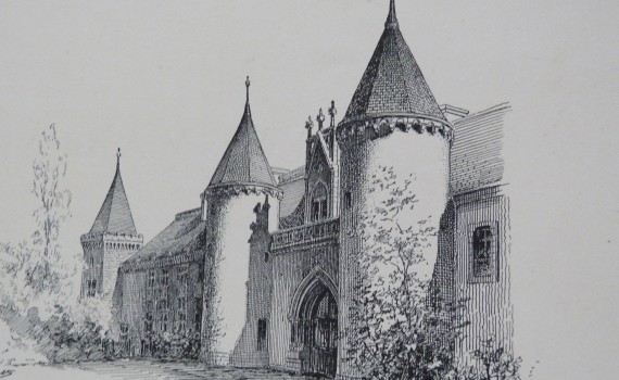 Auray -Entrée du château de Plessis-Kaër